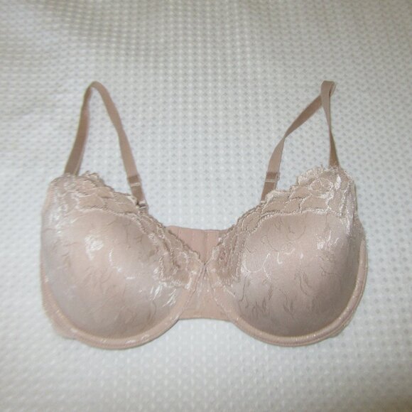 Beige Bra Lightly Padded Size 34 D - Picture 5 of 7